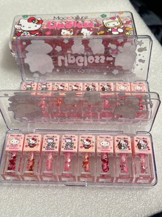 Lip gloss con glitter